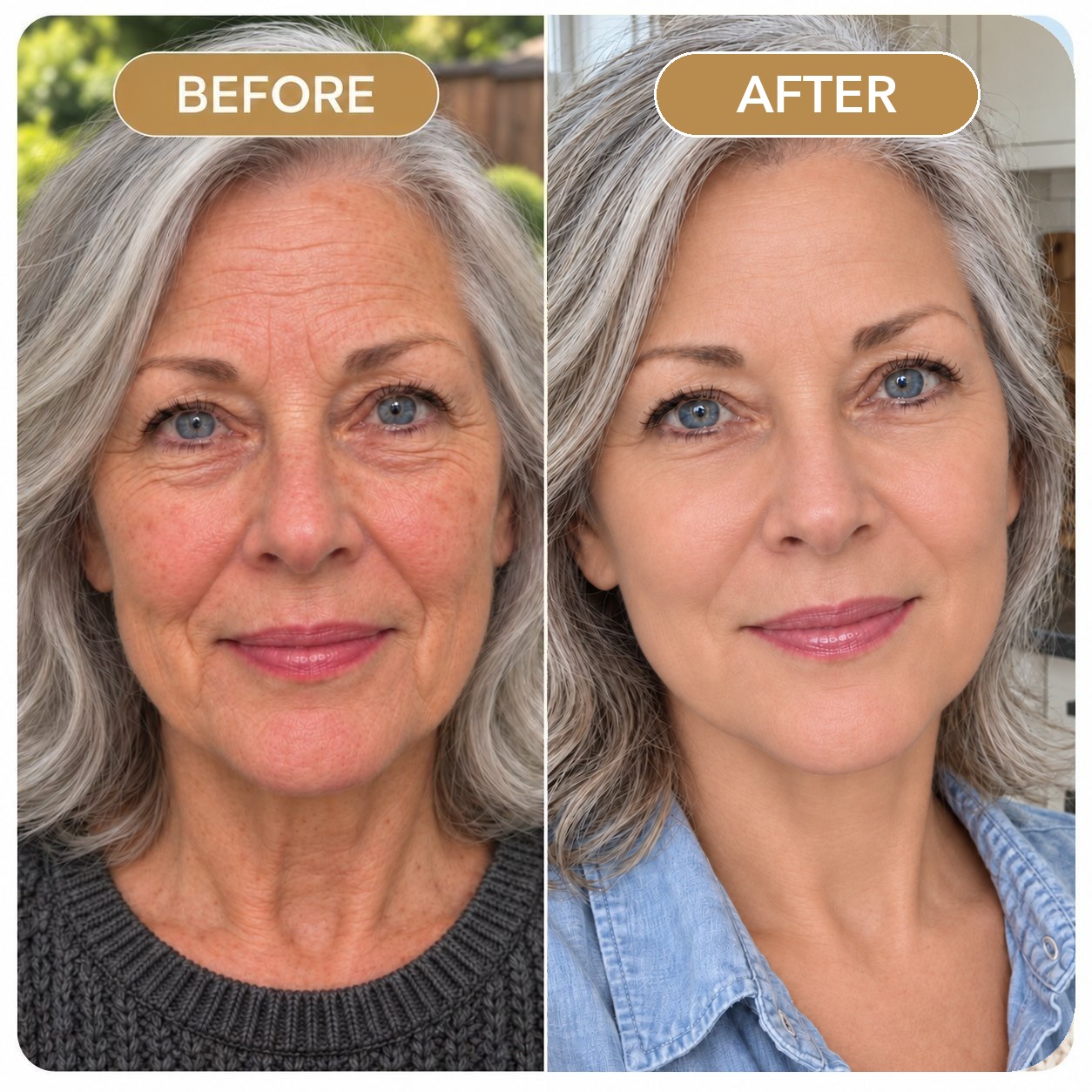 Before and after, Madaline M.